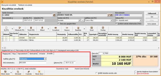 Jövedéki termékek bizonylatolása